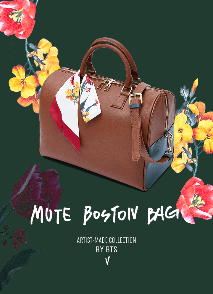 BTS V MUTE BOSTON BAG Artist-Made Collection graphic