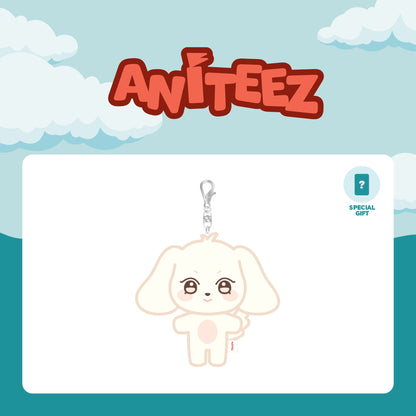 2024 ATEEZ ANITEEZ IN ILLUSION official design artwork: HETmongi plush keyring with clasp