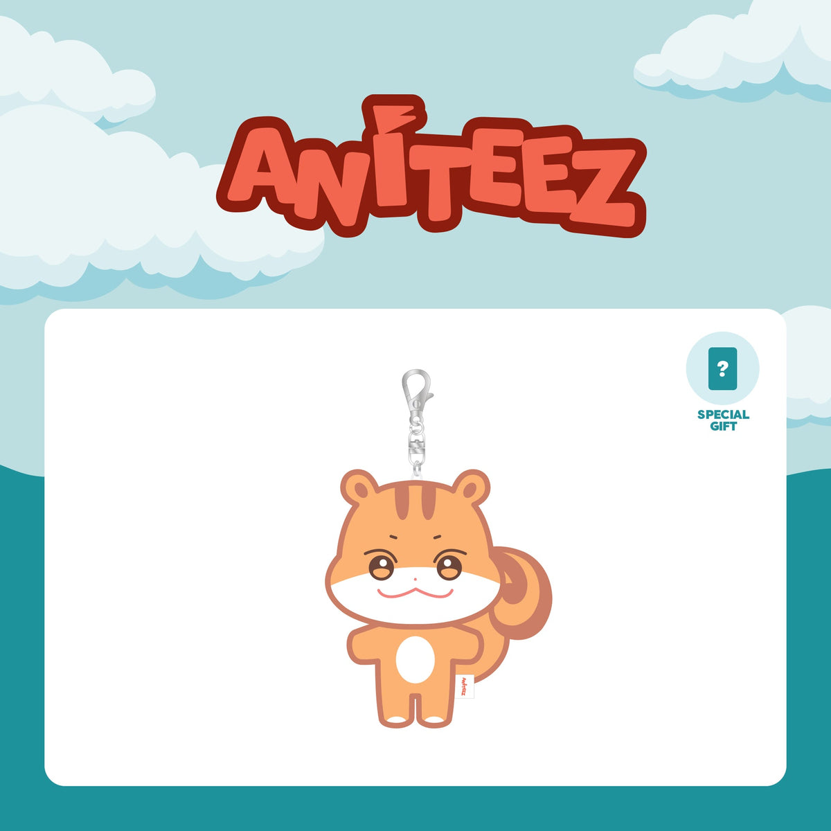 2024 ATEEZ ANITEEZ IN ILLUSION official design artwork: JJOONGrami plush keyring with clasp