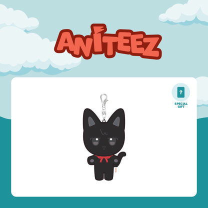 2024 ATEEZ ANITEEZ IN ILLUSION official design artwork: WOOYOnyang plush keyring with clasp