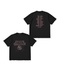 BTS WORLD TOUR ARIRANG black Japan tour T-shirt, front and back views on a white background.