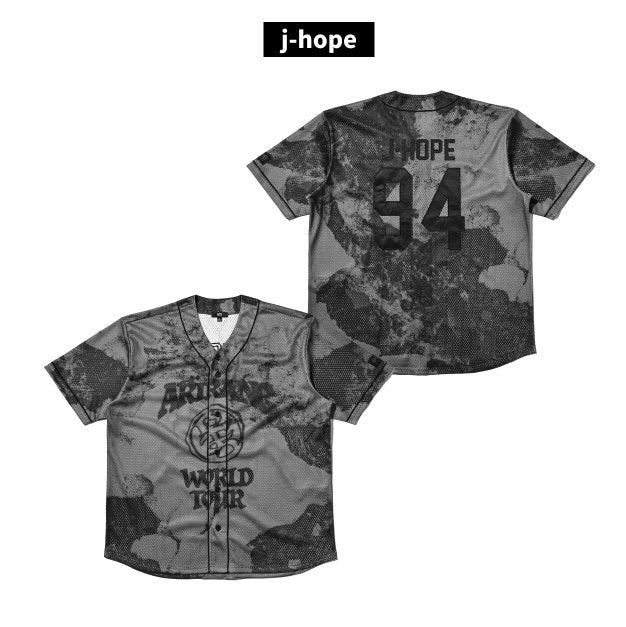Front and j-hope 94 back of BTS ARIRANG Japan S/S Jersey