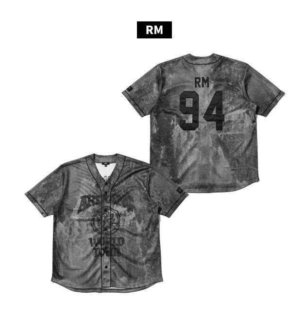 Front and RM 94 back of BTS ARIRANG Japan S/S Jersey