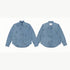 BTS POP-UP: ARIRANG New York denim shirt, front and back views