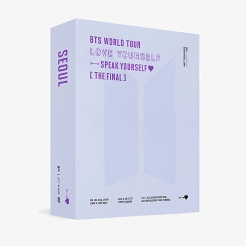BTS LOVE YOURSELF SPEAK YOURSELF THE FINAL DVD box set