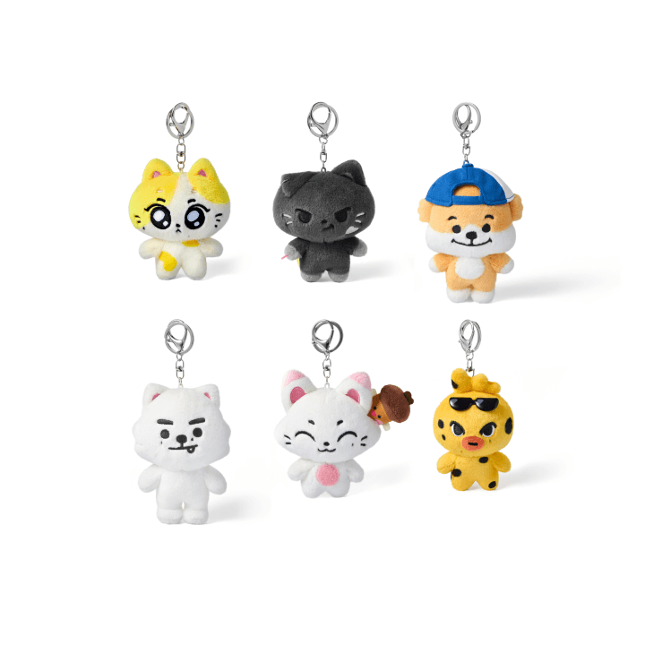 All six ENHYPEN ENCHIN Plush Keyring character designs